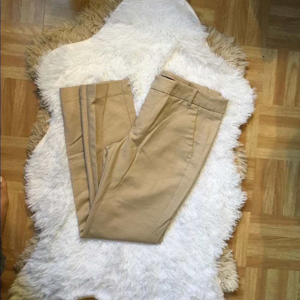 Zara twill Capri pants in beige - Picture 4 of 5